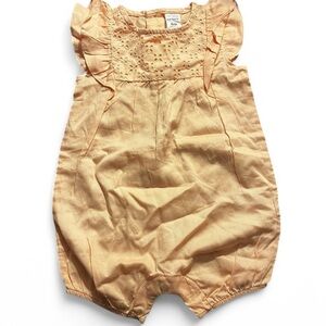 Carter's Orange Ruffled Jumpsuit